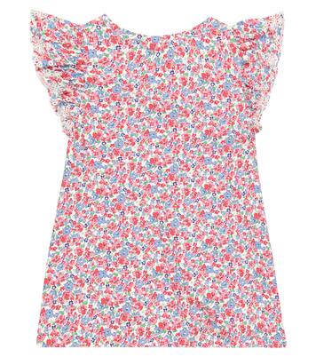Ruffle-trimmed floral cotton top | Polo Ralph Lauren Kids