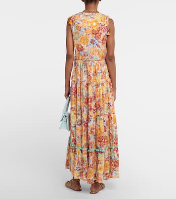 Robe longue Ivy à fleurs | Poupette St Barth