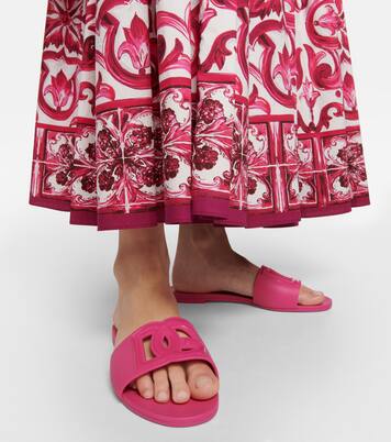 Sandalias de goma con DG | Dolce&Gabbana