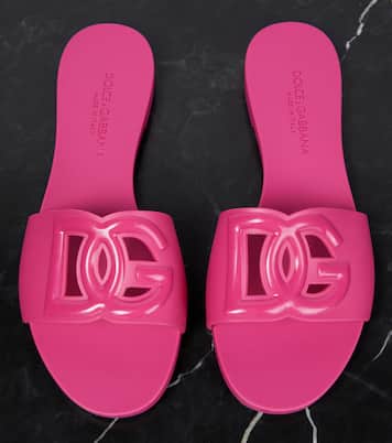 Sandalias de goma con DG | Dolce&Gabbana