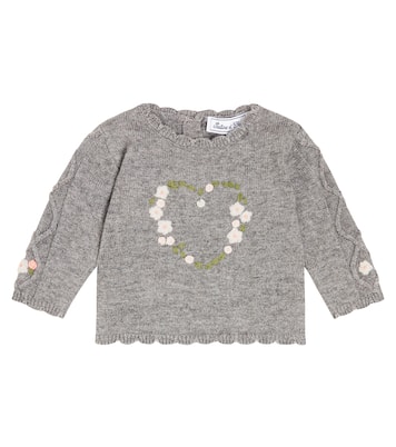 Baby embroidered wool-blend sweater | Tartine et Chocolat