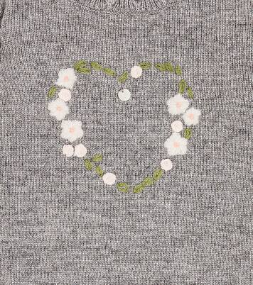 Baby embroidered wool-blend sweater | Tartine et Chocolat