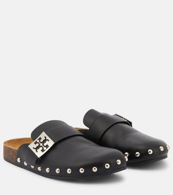 Mellow studded leather slippers | Tory Burch