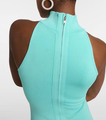 Robe midi en lin et coton mélangés | David Koma