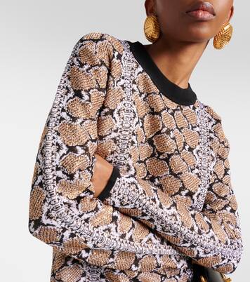 Pull en jacquard à effet serpent | Balmain