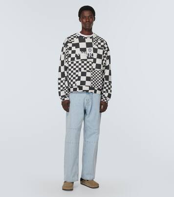 Checked cotton jersey sweatshirt | ERL