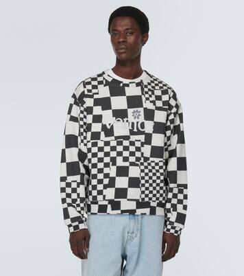 Checked cotton jersey sweatshirt | ERL
