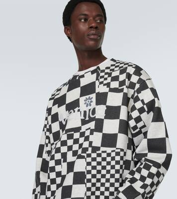 Checked cotton jersey sweatshirt | ERL