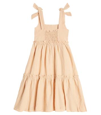 Janne tiered linen dress | Donsje