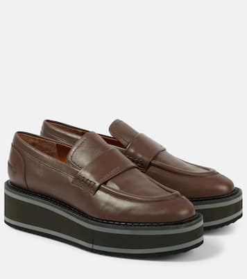 Bahati leather platform loafers | Clergerie