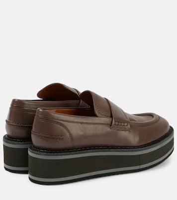 Bahati leather platform loafers | Clergerie
