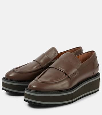 Bahati leather platform loafers | Clergerie