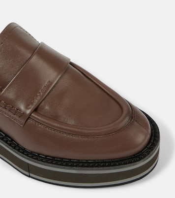 Bahati leather platform loafers | Clergerie