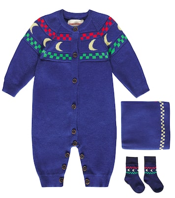 Bébé – Set grenouillère, chaussettes et couverture Beneath The Moon | Bobo Choses