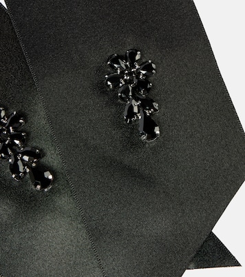 Embellished bow-detail satin barrette | Simone Rocha