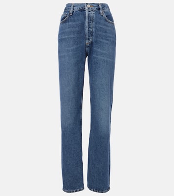 High-Rise Straight Jeans 90's Pinch Waist Long | Agolde
