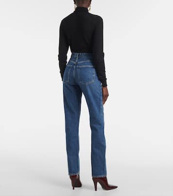 High-Rise Straight Jeans 90's Pinch Waist Long | Agolde