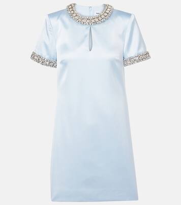 Robe en satin à ornements | Self-Portrait