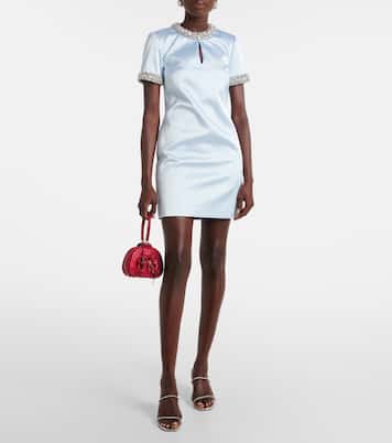 Robe en satin à ornements | Self-Portrait