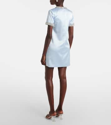 Robe en satin à ornements | Self-Portrait