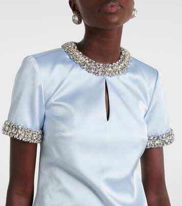 Robe en satin à ornements | Self-Portrait