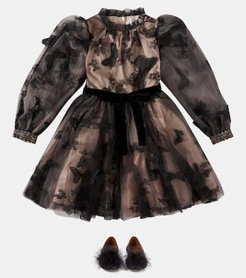 Ballerine in pelle con piume | PèPè