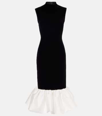 Midikleid aus Samt und Satin | Rasario