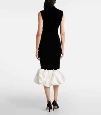 Midikleid aus Samt und Satin | Rasario