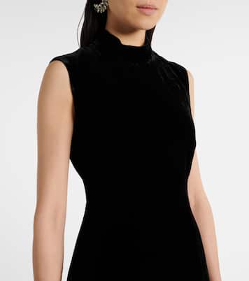 Midikleid aus Samt und Satin | Rasario