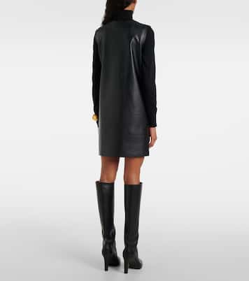 Minikleid aus Lederimitat | Norma Kamali