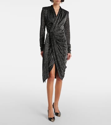 Cleora lamé wrap dress | Isabel Marant