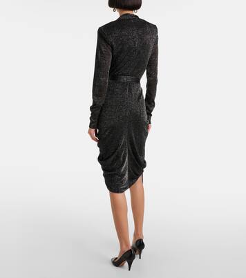 Cleora lamé wrap dress | Isabel Marant