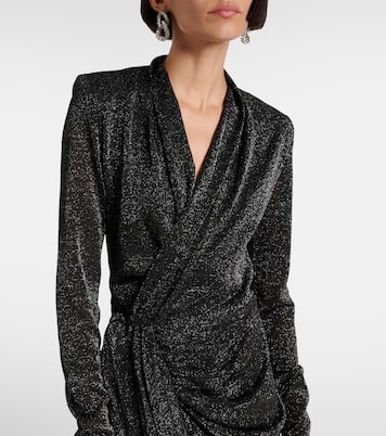 Cleora lamé wrap dress | Isabel Marant