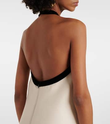 Bow-detail wool and silk crêpe minidress | Tom Ford