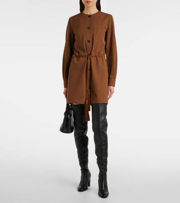 Maine belted wool gabardine playsuit | Max Mara