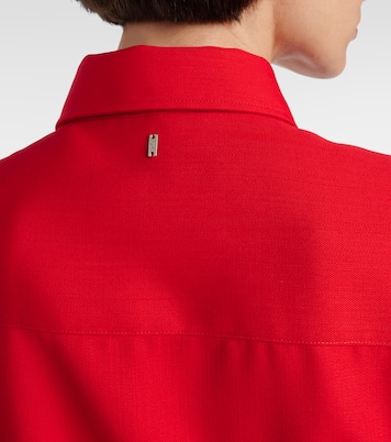 Hemdblusenkleid aus Schurwolle | Ami Paris