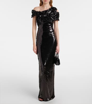 Robe mit Pailletten | Marmar Halim