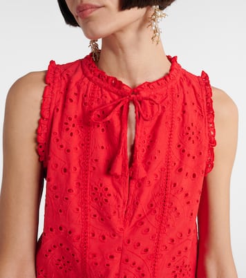 Robe Clara en coton à broderies anglaises | Poupette St Barth