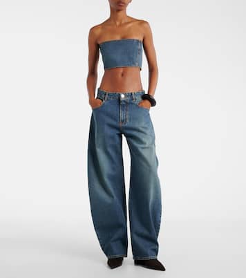 High-Rise Barrel Jeans | Alaïa