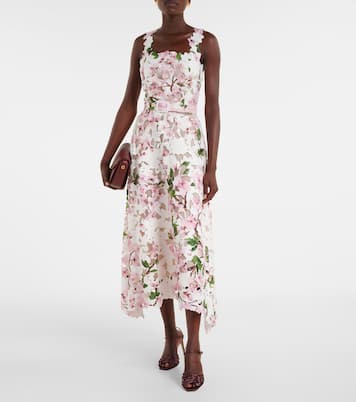 Floral lace cocktail dress | Oscar de la Renta