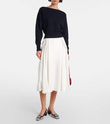 Belle Vivier 45 canvas slingback pumps | Roger Vivier