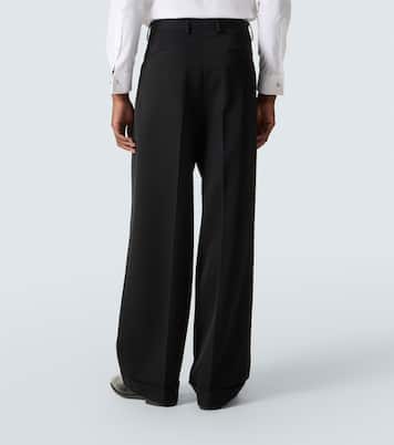 Wool and silk-blend gabardine suit pants | Dolce&Gabbana
