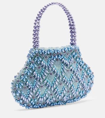 Scallop Mini embellished tote bag | Clio Peppiatt