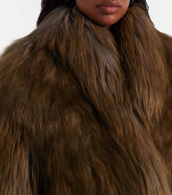 Cropped shearling jacket | Blumarine