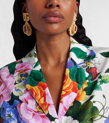 Pendientes de clip con DG y cristales | Dolce&Gabbana