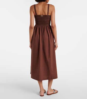 Robe midi Grasse en coton | Heidi Klein
