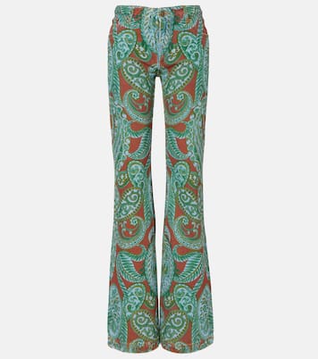 Paisley high-rise wide-leg jeans | Etro
