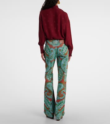 Paisley high-rise wide-leg jeans | Etro