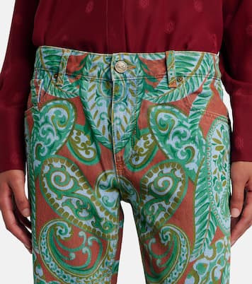 Paisley high-rise wide-leg jeans | Etro