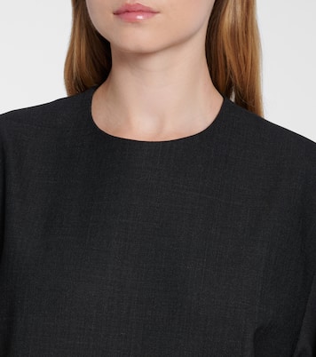 فستان قصير من الصوف المخلوط مزين بالترتر | Plan C